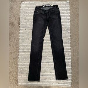 Venice Skinny 00 Reg Lightwash Black Jeans